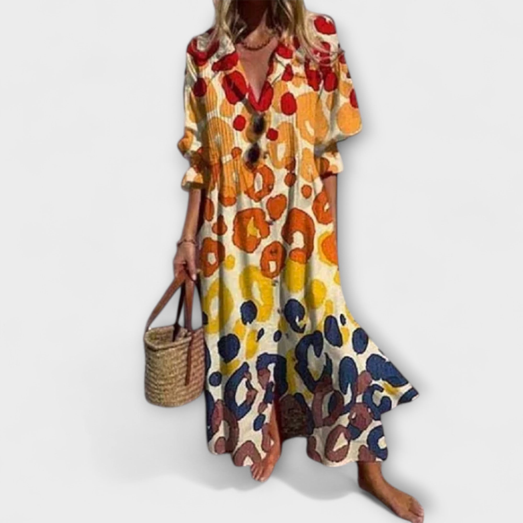 Lila - Zanosna Max haljina s pokrivačem za trbuh