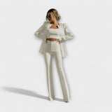 Selina - Stilizirani 3-dijelni set (Blazer, Gornji dio, Hlače)