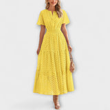 Aurora - Elegantna čipkasta ljetna haljina