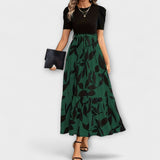 Luna - Ljetna haljina s cvjetnim uzorkom i okruglim izrezom