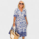 Caitlin - Graciozna cvjetna haljina s prozračnim dizajnom