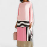 Elenora - Geometrijski kaftan s otvorenim krojem