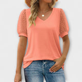 Rema - Top s V-izrezom i prozirnim rukavima