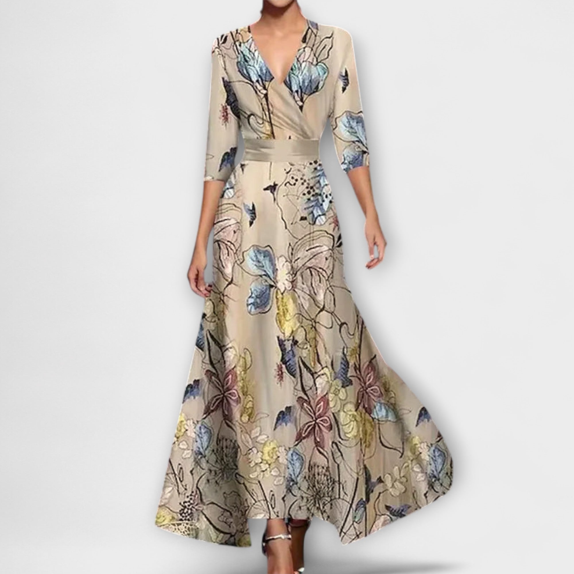 Alma - Elegantna Mouw Dizajn Haljina za Dame