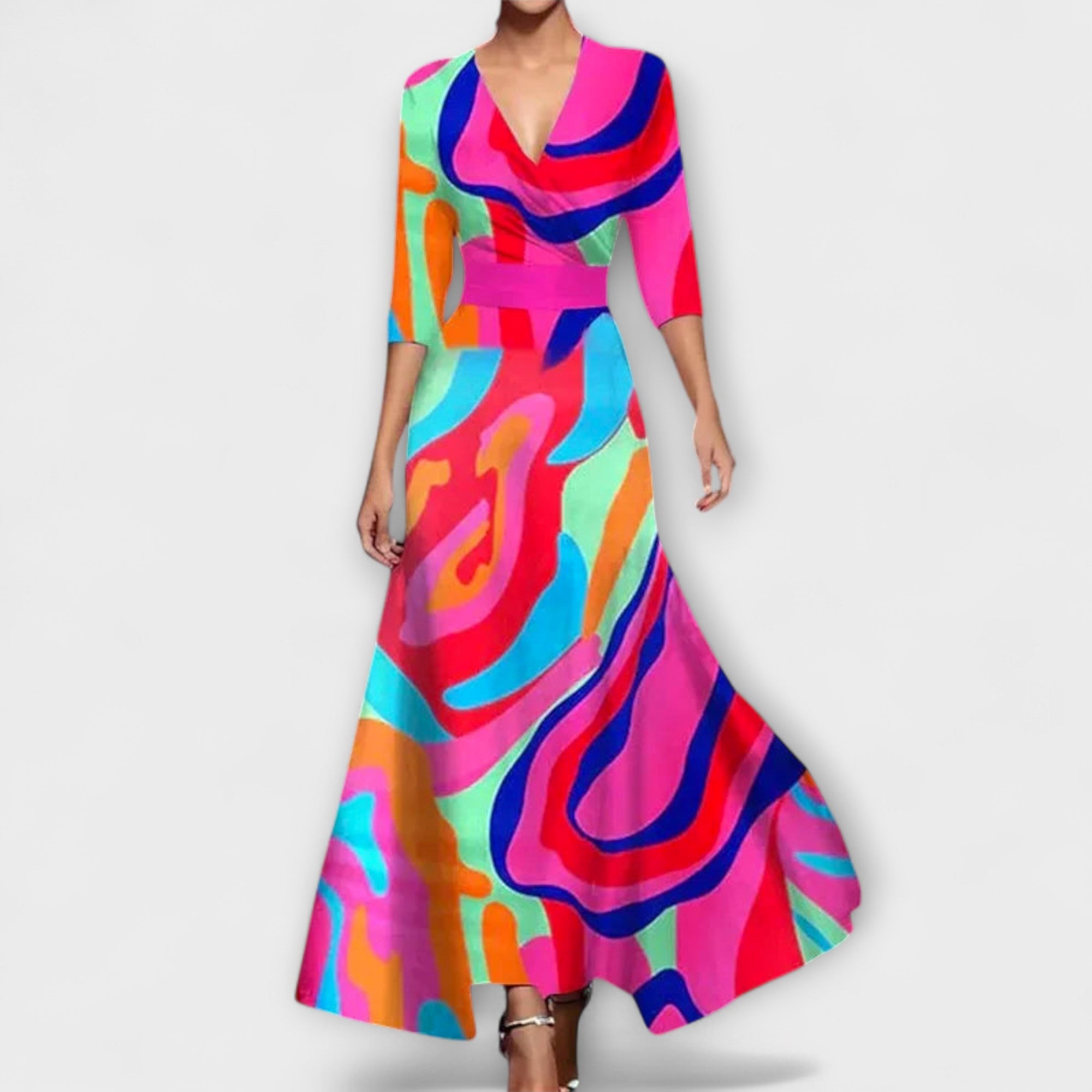 Alma - Elegantna Mouw Dizajn Haljina za Dame