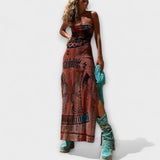 Naknada - Jedinstvena midi haljina s cowl-izrezom