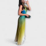 Haven - Elegantna haljina bez leđa s gradijentnim naborima