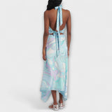 Everly - Set od topa s halter izrezom i asimetrične midi suknje