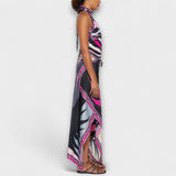 Everly - Set od topa s halter izrezom i asimetrične midi suknje