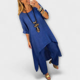 Tabea - Laneni odijelo s okruglim izrezom