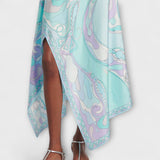 Everly - Set od topa s halter izrezom i asimetrične midi suknje