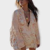 Liv - Satinasti set s resicama i kratkim hlačama