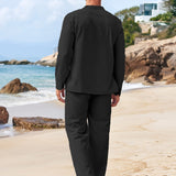 Bijeli set od tkanine za muškarce