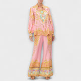 Sage - Set opuštene majice s morskom sirenom i elastičnih hlača s visokim strukom