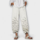 Chloe – Elegantne Print Hlače