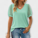 Rema - Top s V-izrezom i prozirnim rukavima