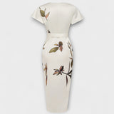 Satinasto Wickel-Kleid