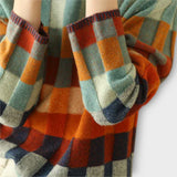 Erika - Pulover s visokim ovratnikom od patchworka