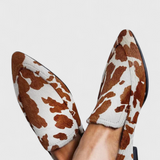 Mokasini od kože Grčka s niskom petom i špicastim vrhom