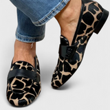 Mokasini od kože Annelore s niskom petom i ekskluzivnim dizajnom