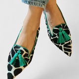 Fermina Elegantni Mokasini s Oštrim I Bicolor Dizajnom