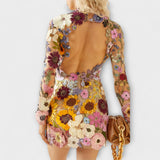 Aurora - Haljina s 3D cvjetnim uzorkom