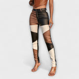 Calliope - Hlače s uzorkom blok boja