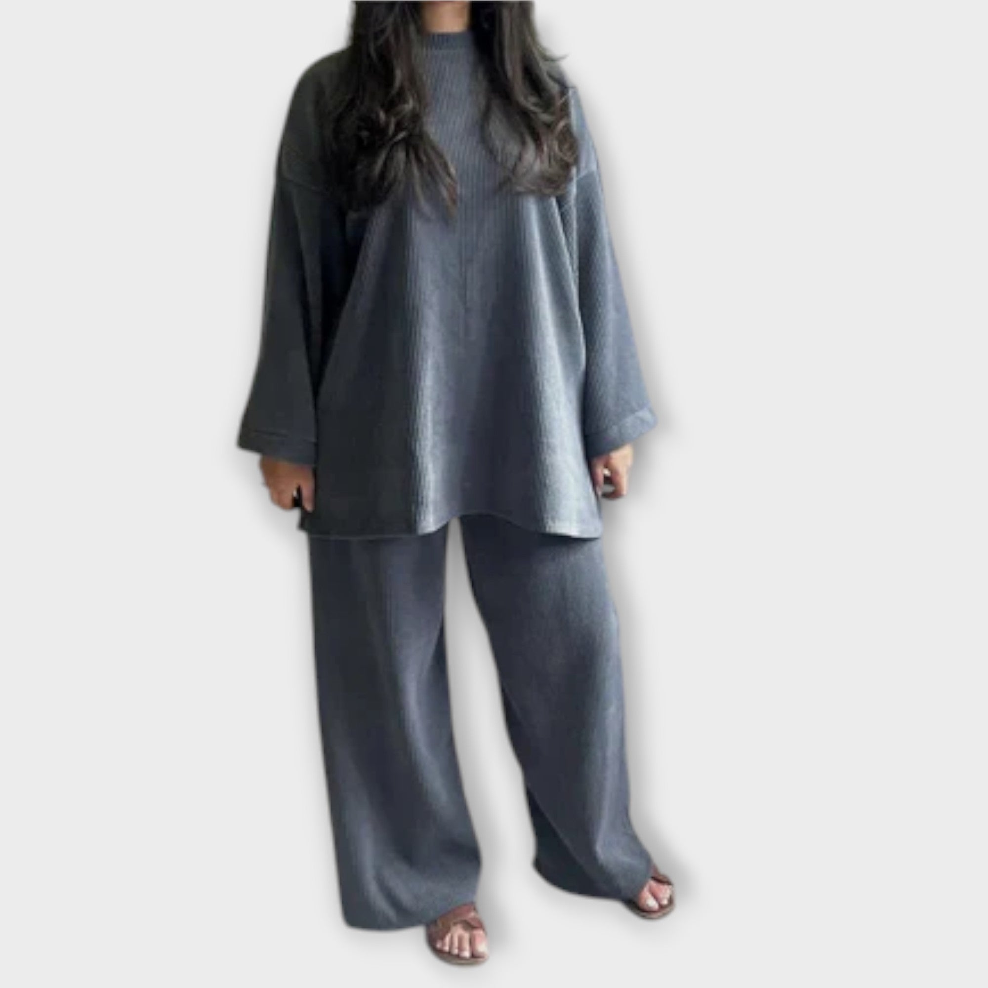 Ingrid - Set u velikim veličinama - Rebrasti stil