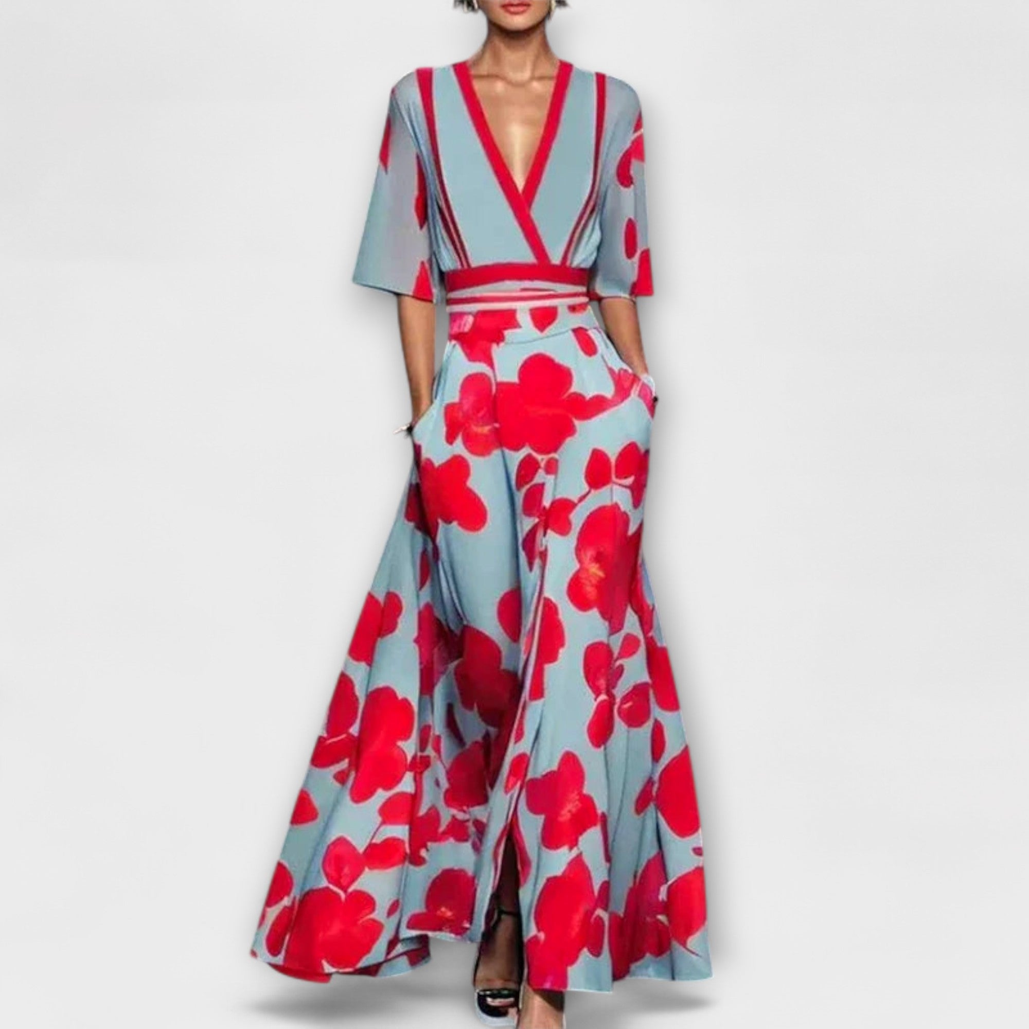 Alma - Elegantna Mouw Dizajn Haljina za Dame