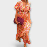 Elsie - Klasična haljina s V-izrezom