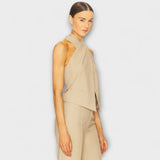 Lipanj - Crisscross Halter Neck Top