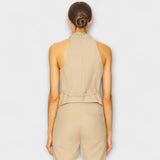 Lipanj - Crisscross Halter Neck Top