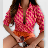 Blusa s klasičnim ovratnikom